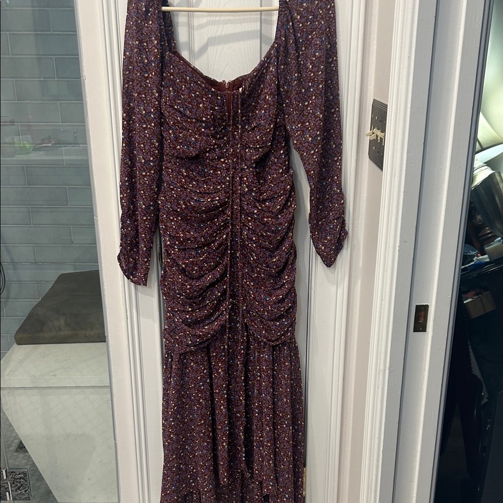 Chic Long Sleeve Floral Dress